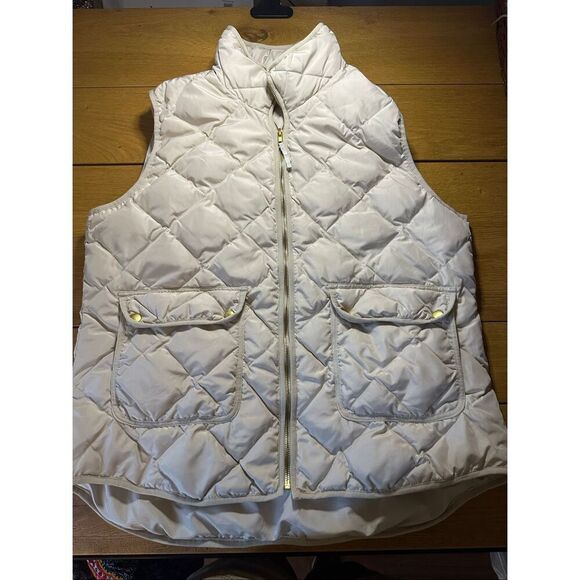 Woolrich down blend puffer cream vest xl - Picture 1 of 9